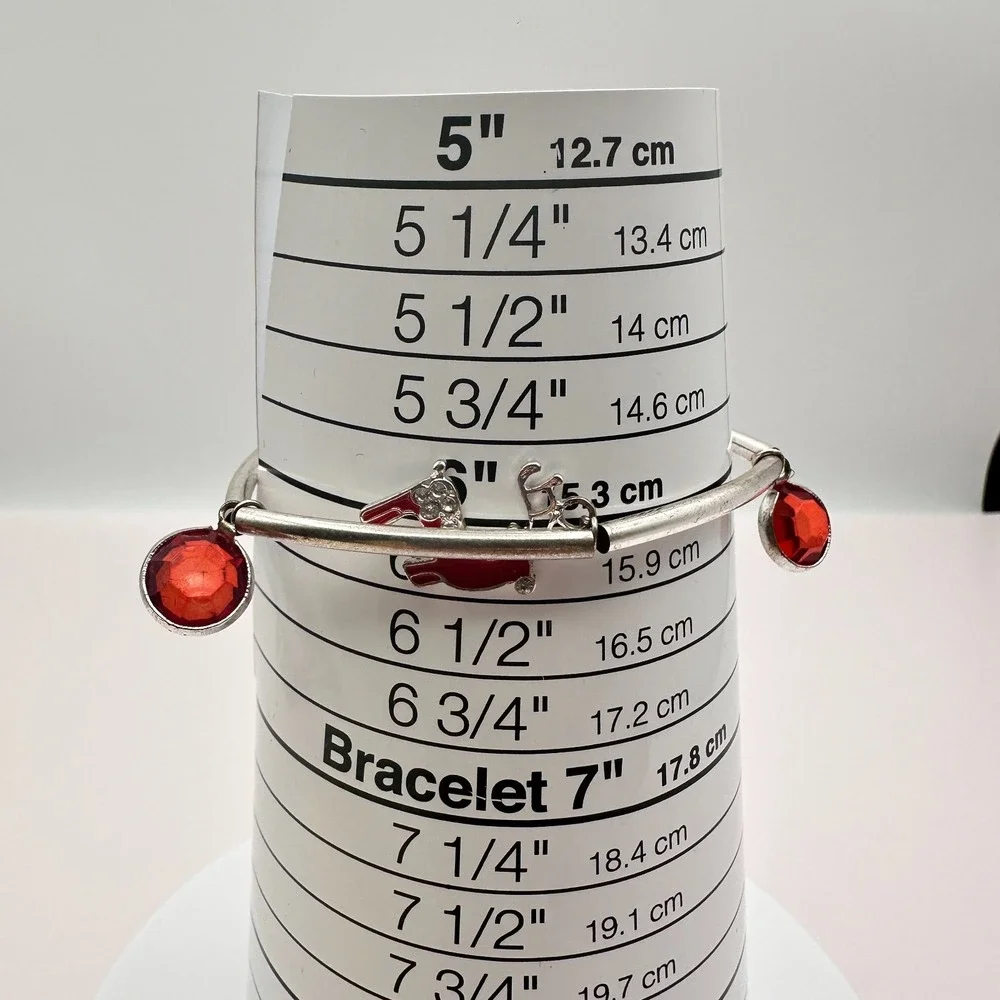 Vintage Y2K Silver Tone Holiday Charm Bracelet - Classic Women's Jewelry